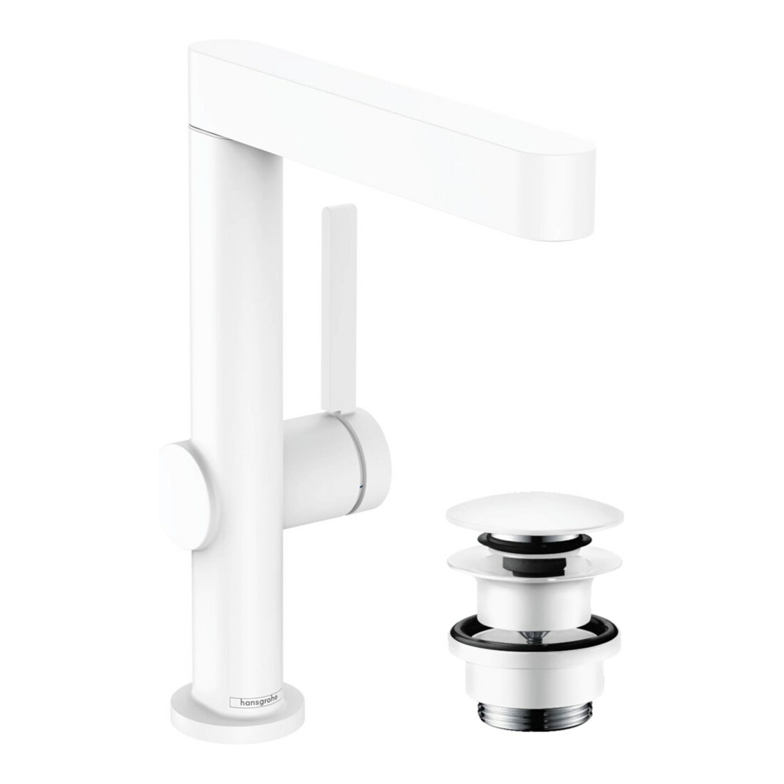 hansgrohe Waschtisch-Einhebelmischer 230 Finoris m Schwenka., Push-Open-Ablaufg., m.-we