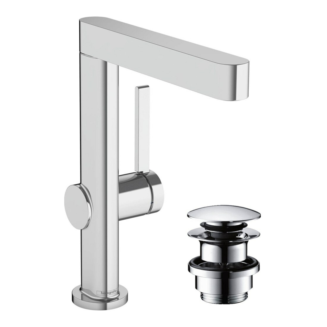 hansgrohe Waschtisch-Einhebelmischer 230 Finoris m Schwenkausl., Push-Open-Ablaufg., ch