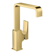 hansgrohe Waschtisch-Einhebelmischer 230 Metropol m HG, Pus-Op-Abl, A 165mm, pol. gol opt