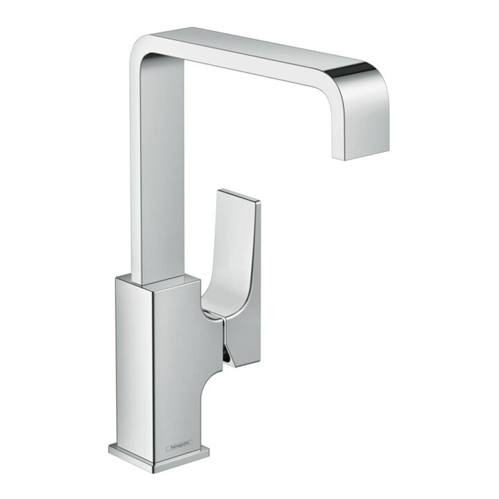 hansgrohe Waschtisch-Einhebelmischer 230 Metropol m HG, Pus-Op-Abl, Ausl. 165mm, chr