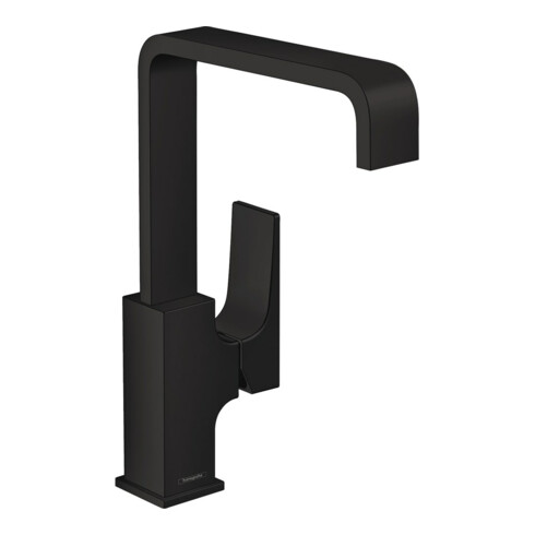 hansgrohe Waschtisch-Einhebelmischer 230 Metropol m HG, Pus-Op-Abl, Ausl. 165mm, matt-sw