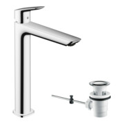 hansgrohe Waschtisch-Einhebelmischer 240 F Logis mit Zugstangen-Ablaufgarnitur, chrom-4