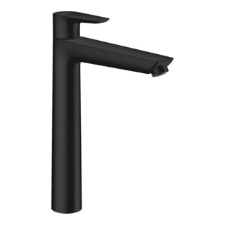 hansgrohe Waschtisch-Einhebelmischer 240 Talis E m Zugstangen-Ablaufgarnitur, mattschwarz