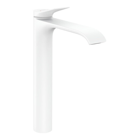 hansgrohe Waschtisch-Einhebelmischer 250 Vivenis mit Zugstangen-Ablaufgarnitur, mattweiß