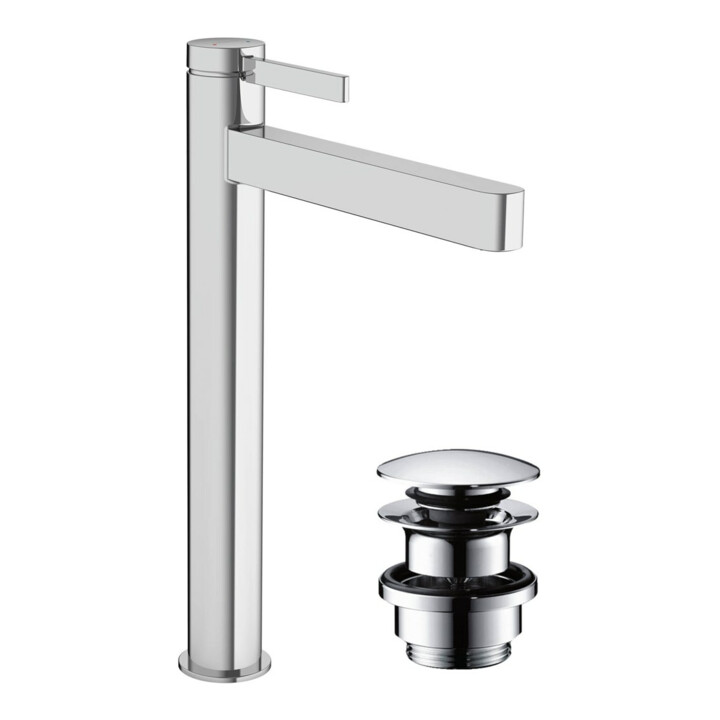 hansgrohe Waschtisch-Einhebelmischer 260 Finoris mit Push-Open-Ablaufgarnitur, chrom