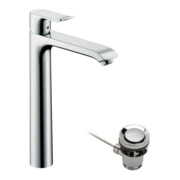 hansgrohe Waschtisch-Einhebelmischer 260 Metris mit Zugstangen-Ablaufgarnitur, chrom-3