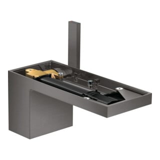 hansgrohe Waschtisch-Einhebelmischer 70 Axor MyEdition A 151mm, m Pus-Op-Abl, o Pl, b bla vc