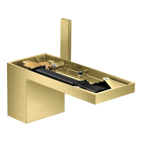 hansgrohe Waschtisch-Einhebelmischer 70 Axor MyEdition A 151mm, m Pus-Op-Abl, o. Pl., brush. br