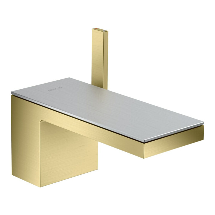 hansgrohe Waschtisch-Einhebelmischer 70 Axor MyEdition A 151mm, m Pus-Op-Abl, o. Pl., brush. br