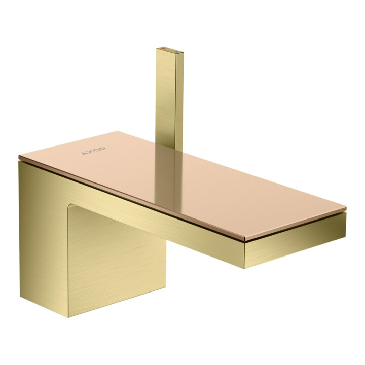 hansgrohe Waschtisch-Einhebelmischer 70 Axor MyEdition A 151mm, m Pus-Op-Abl, o. Pl., brush. br