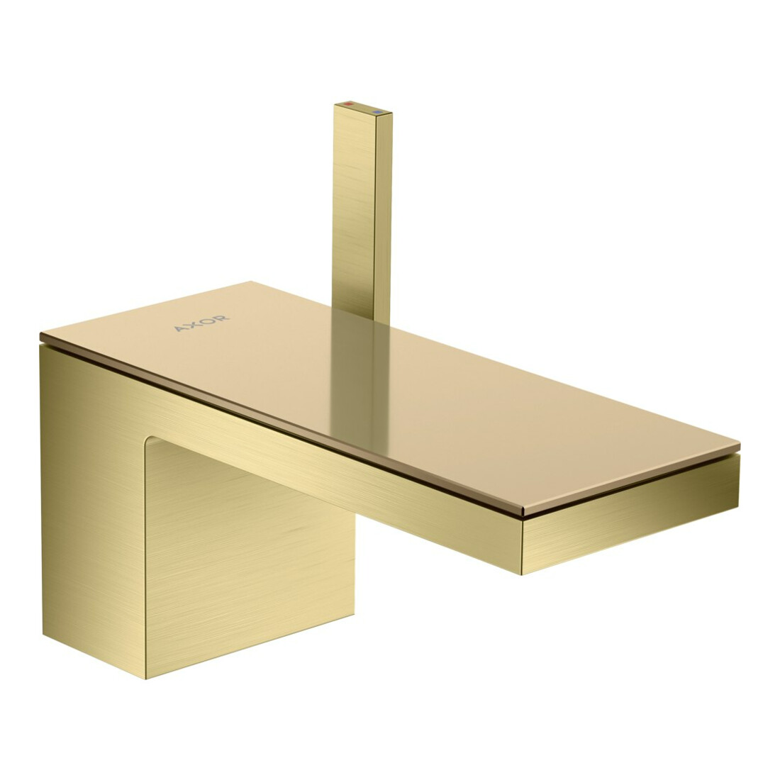 hansgrohe Waschtisch-Einhebelmischer 70 Axor MyEdition A 151mm, m Pus-Op-Abl, o. Pl., brush. br