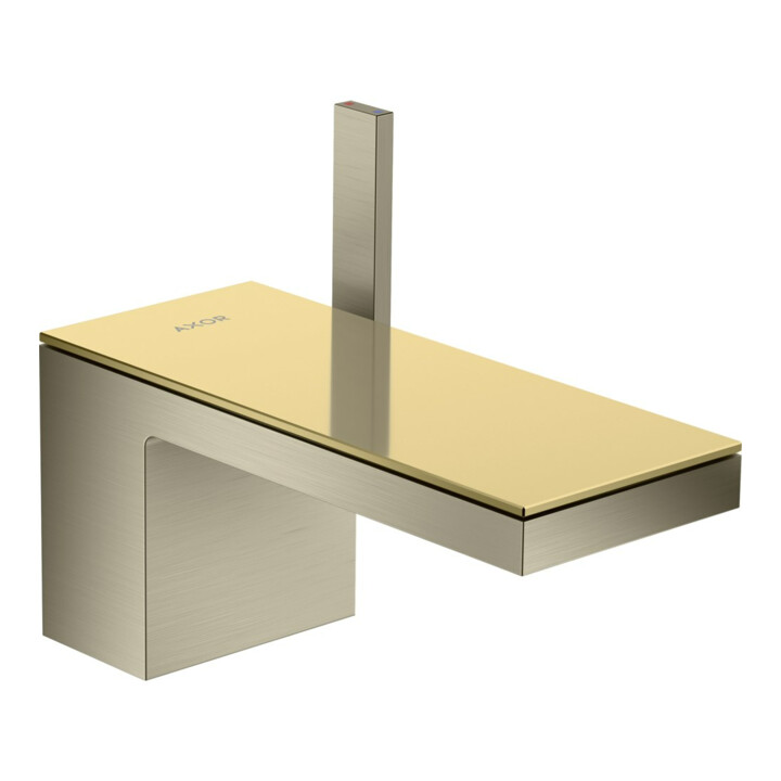 hansgrohe Waschtisch-Einhebelmischer 70 Axor MyEdition A 151mm, m Pus-Op-Abl, o Pl., brush. ni.