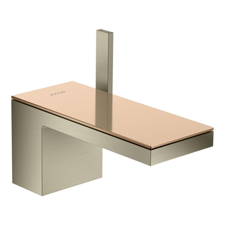 hansgrohe Waschtisch-Einhebelmischer 70 Axor MyEdition A 151mm, m Pus-Op-Abl, o Pl., brush. ni.