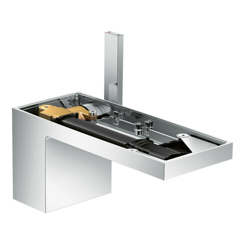 hansgrohe Waschtisch-Einhebelmischer 70 Axor MyEdition A 151mm, m Pus-Op-Abl, o. Pl., chr
