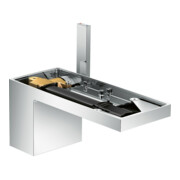 hansgrohe Waschtisch-Einhebelmischer 70 Axor MyEdition A 151mm, m Pus-Op-Abl, o. Pl., chr
