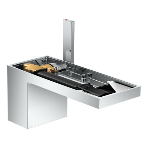 hansgrohe Waschtisch-Einhebelmischer 70 Axor MyEdition A 151mm, m Pus-Op-Abl, o. Pl., chr