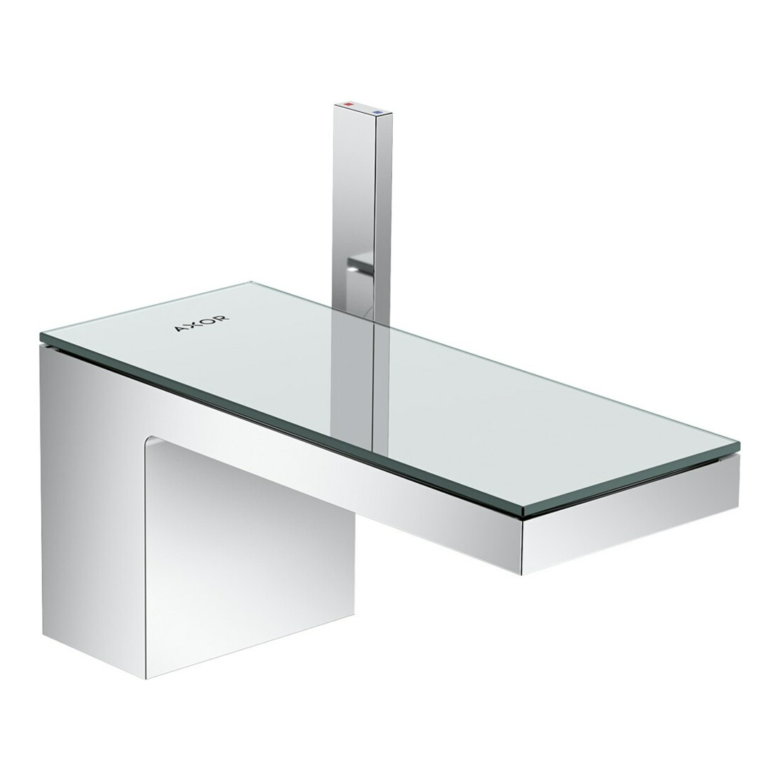 hansgrohe Waschtisch-Einhebelmischer 70 Axor MyEdition A 151mm, m Pus-Op-Abl, o. Pl., chr