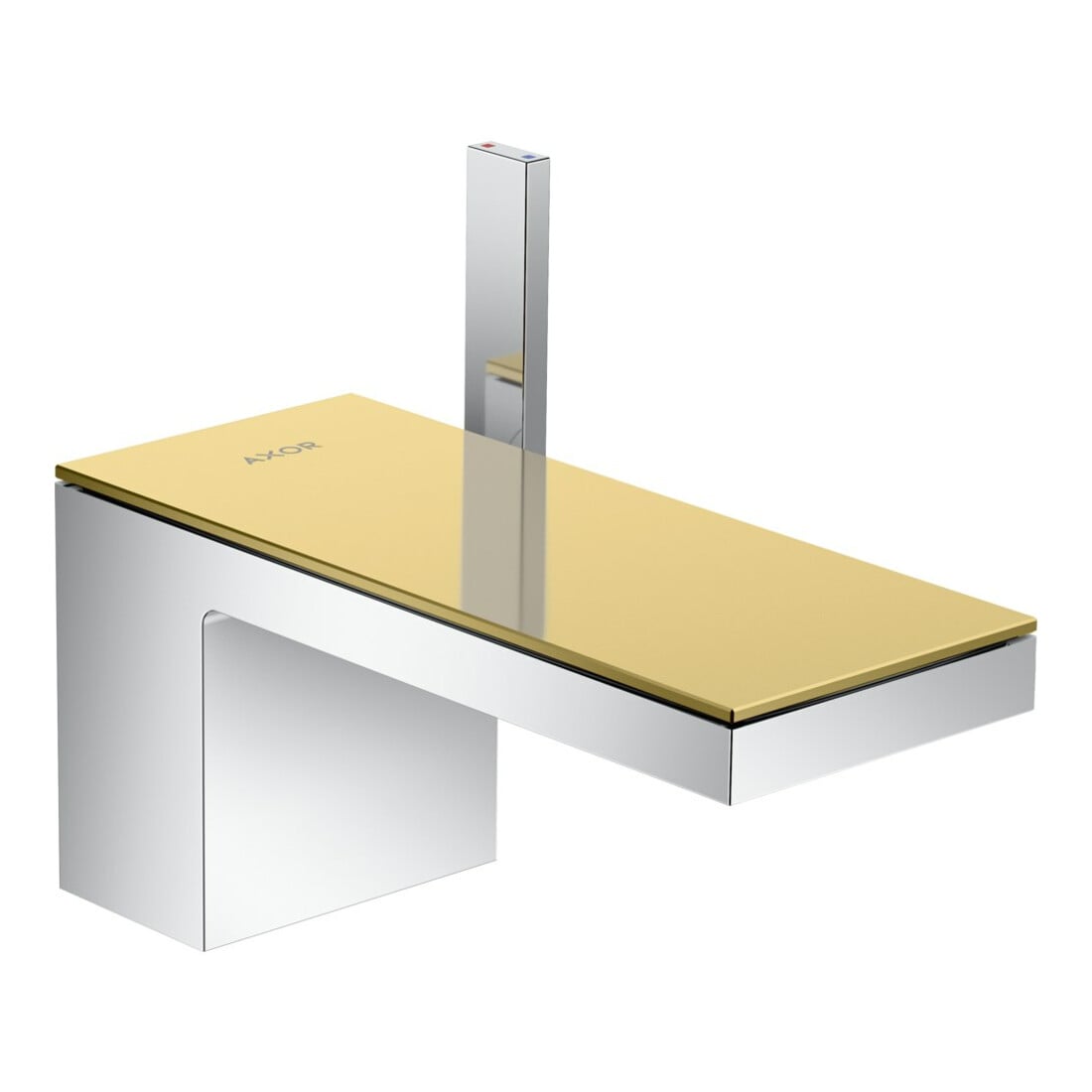 hansgrohe Waschtisch-Einhebelmischer 70 Axor MyEdition A 151mm, m Pus-Op-Abl, o. Pl., chr