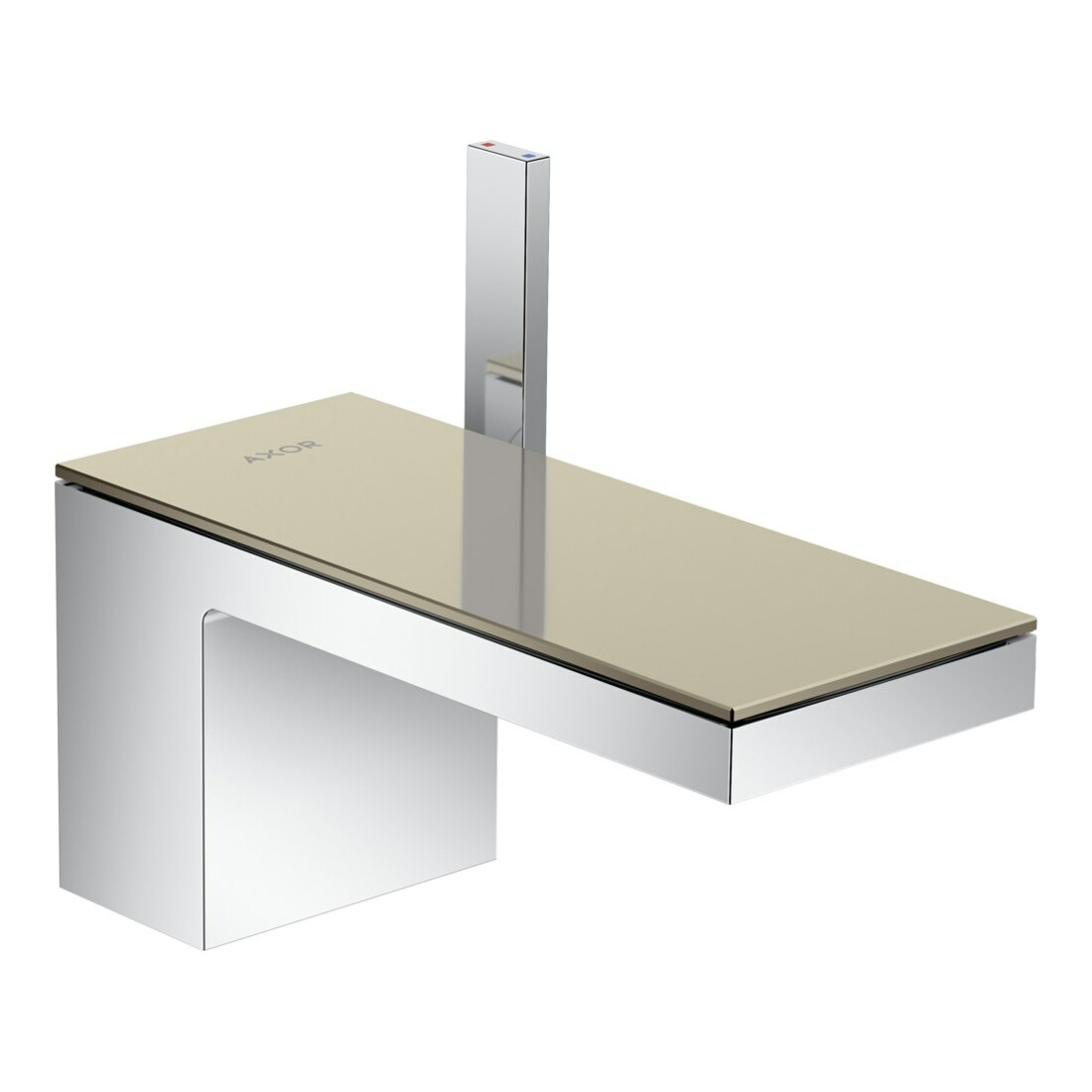 hansgrohe Waschtisch-Einhebelmischer 70 Axor MyEdition A 151mm, m Pus-Op-Abl, o. Pl., chr