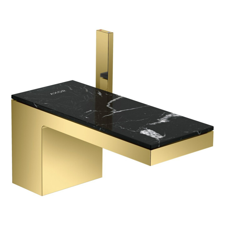 hansgrohe Waschtisch-Einhebelmischer 70 Axor MyEdition A 151mm, m Pus-Op-Abl, o Pl, po gol opt
