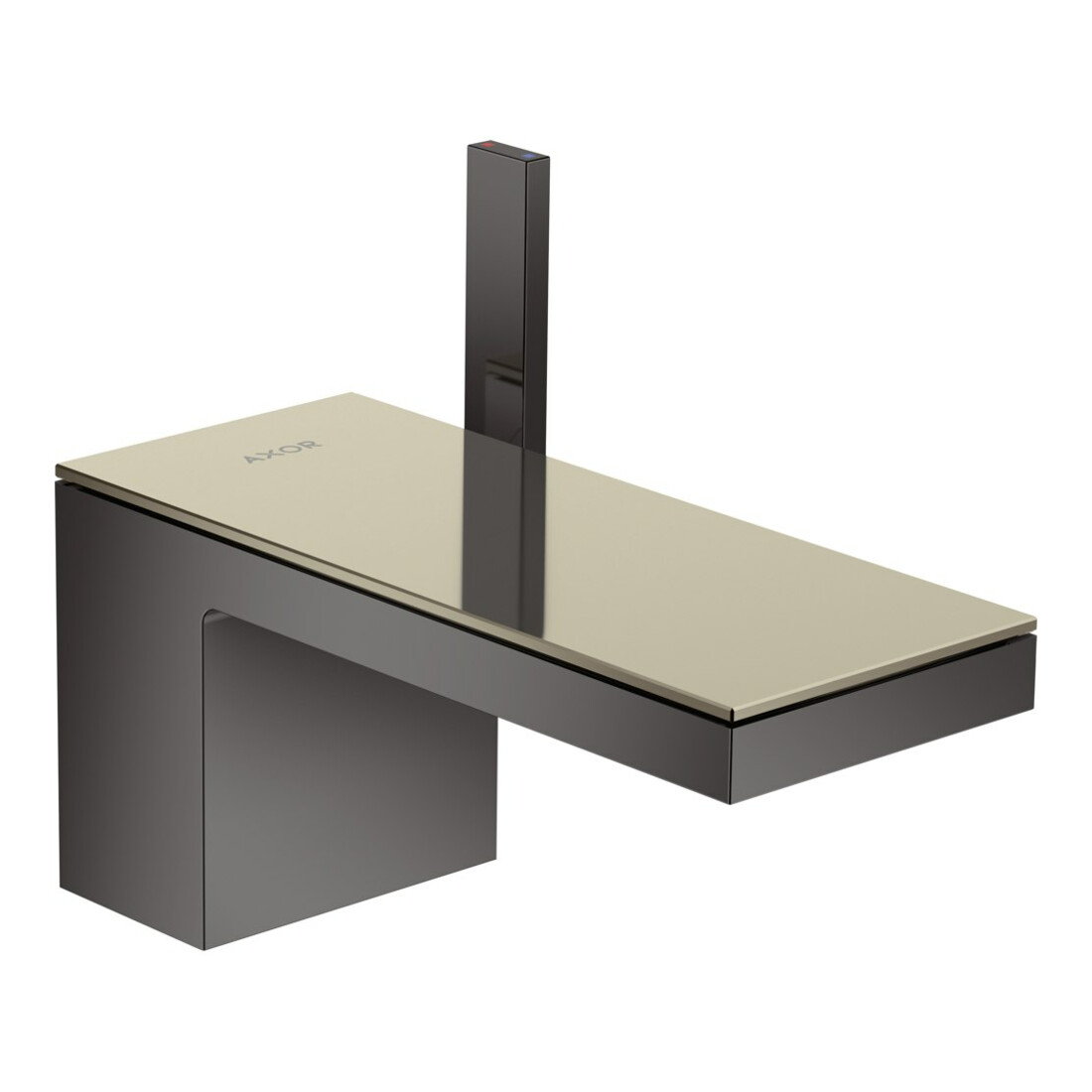 hansgrohe Waschtisch-Einhebelmischer 70 Axor MyEdition A 151mm, m Pus-Op-Abl, o Pl, pol. bla vc