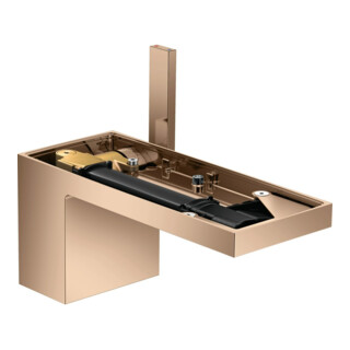 hansgrohe Waschtisch-Einhebelmischer 70 Axor MyEdition A 151mm, m Pus-Op-Abl, o Pl., pol. r gol