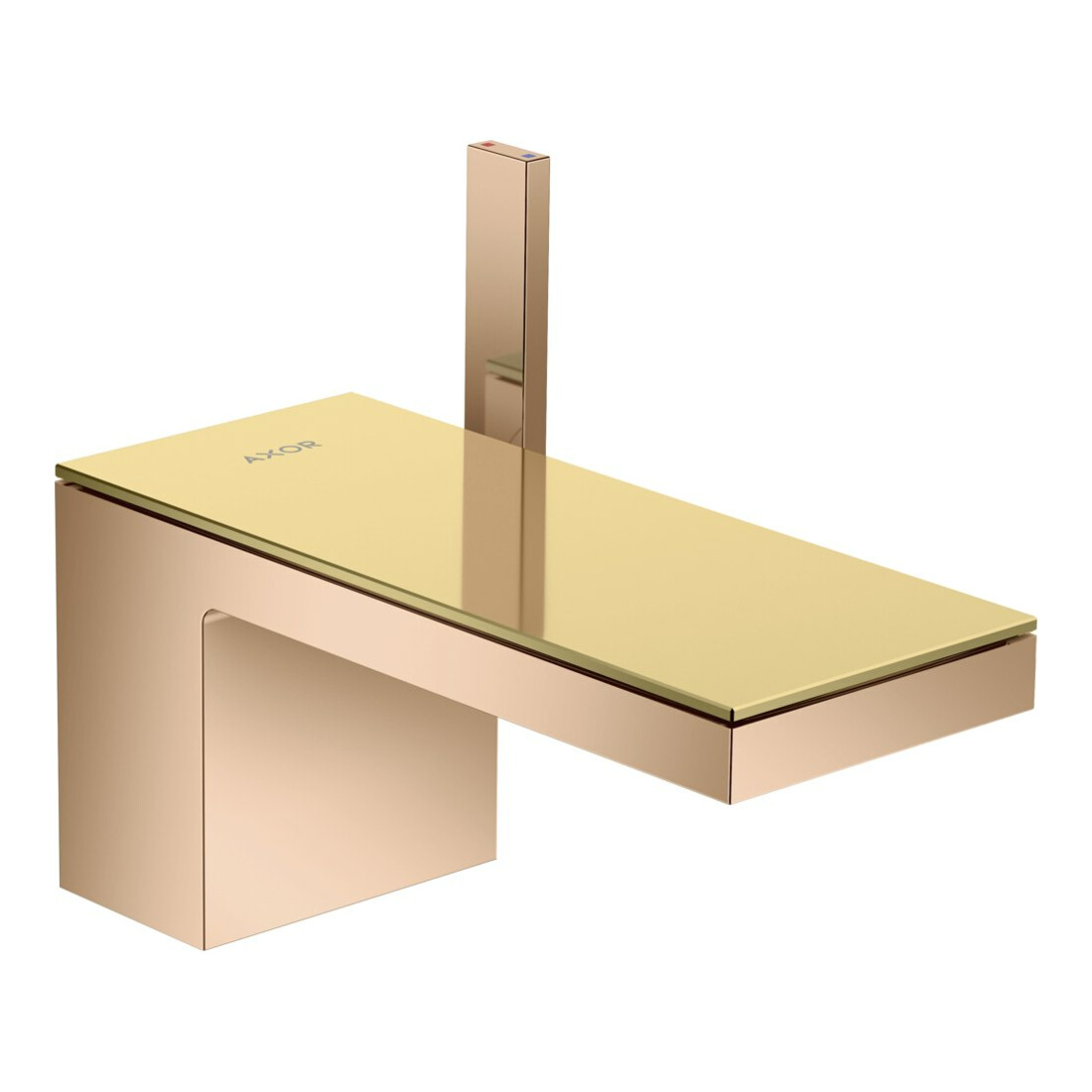 hansgrohe Waschtisch-Einhebelmischer 70 Axor MyEdition A 151mm, m Pus-Op-Abl, o Pl., pol. r gol