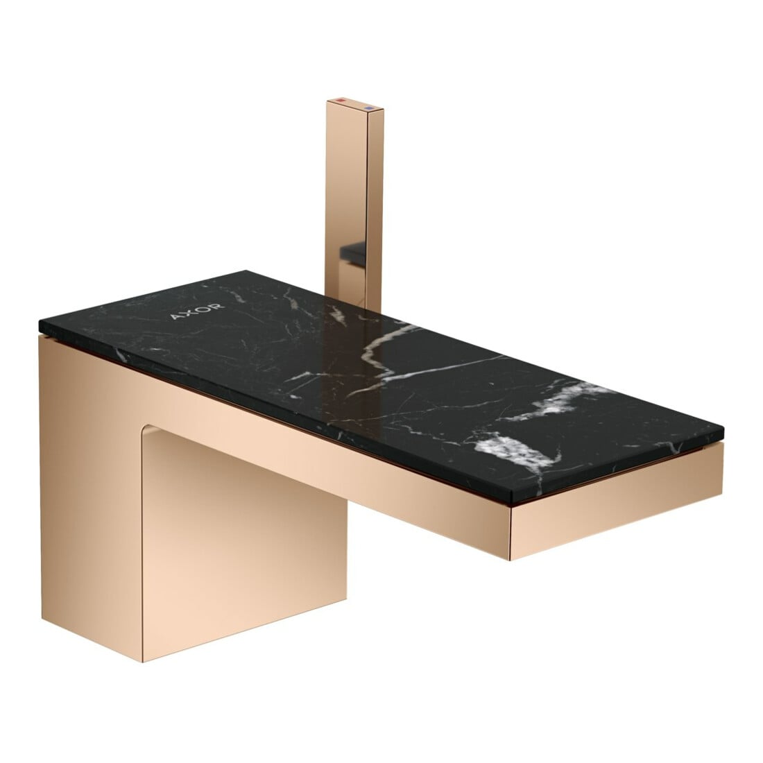 hansgrohe Waschtisch-Einhebelmischer 70 Axor MyEdition A 151mm, m Pus-Op-Abl, o Pl., pol. r gol