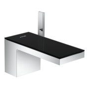 hansgrohe Waschtisch-Einhebelmischer 70 Axor MyEdition A 151mm, Pus-Op-Abl, m Pl, cr/Schw.-gl.