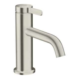 hansgrohe Waschtisch-Einhebelmischer 70 Axor One A 130mm, unver Abl.garn, Edelstahl-Optik