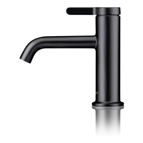 hansgrohe Waschtisch-Einhebelmischer 70 Axor One A 130mm, unverschließ Abl.garn, matt-sw