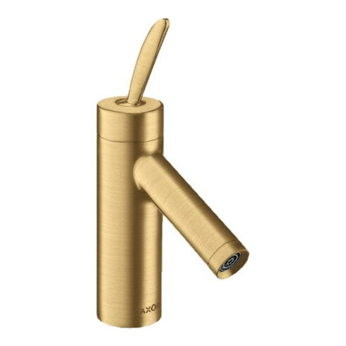 hansgrohe Waschtisch-Einhebelmischer 70 Axor Starck Classic A 106mm, m ZugstAblGar, brush. gol opt