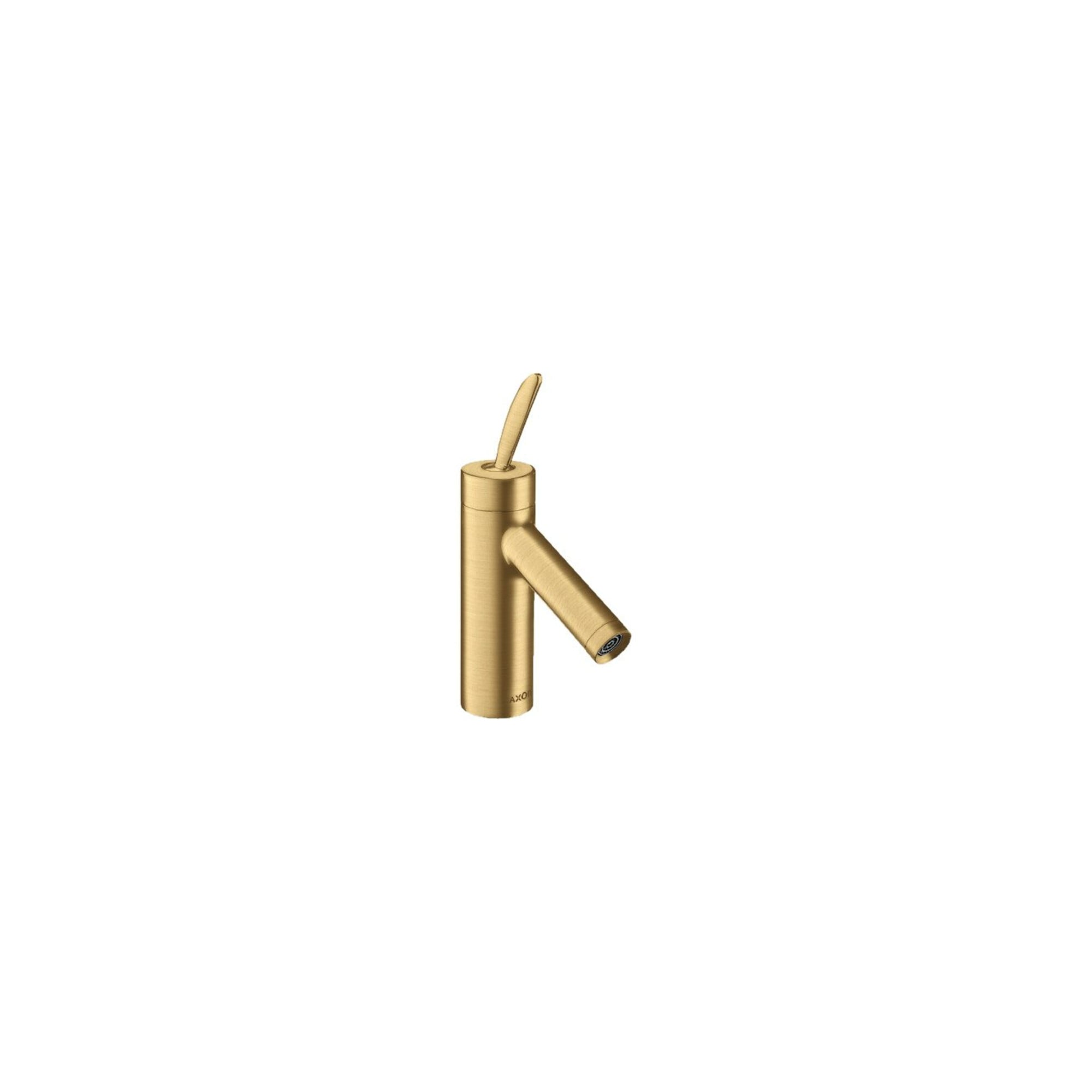 hansgrohe Waschtisch-Einhebelmischer 70 Axor Starck Classic A 106mm, m ZugstAblGar, brush. gol opt