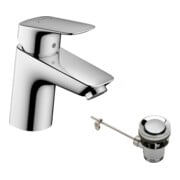 hansgrohe Waschtisch-Einhebelmischer 70 Logis m Met.-Zugstangen-Ablaufgarnitur, chrom-3