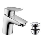 hansgrohe Waschtisch-Einhebelmischer 70 Logis mit Push-Open-Ablaufgarnitur, chrom-4