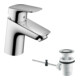hansgrohe Waschtisch-Einhebelmischer 70 Logis mit Zugstangen-Ablaufgarnitur, chrom-3