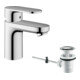 hansgrohe Waschtisch-Einhebelmischer 70 Vernis Blend mit Zugstangen-Ablaufgarnitur, chrom-3