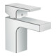 hansgrohe Waschtisch-Einhebelmischer 70 Vernis Shape mit Zugstangen-Ablaufgarnitur, chrom-1