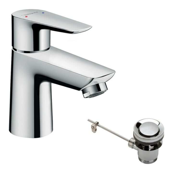 hansgrohe Waschtisch-Einhebelmischer 80 Talis E ND, f off WW-Bere, m Zugst.Abl.Gar., chr