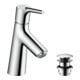 hansgrohe Waschtisch-Einhebelmischer 80 Talis S mit Push-Open-Ablaufgarnitur, chrom