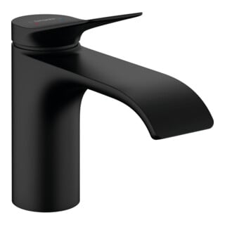hansgrohe Waschtisch-Einhebelmischer 80 Vivenis m Zugstangen-Ablaufgarnitur, mattschwarz
