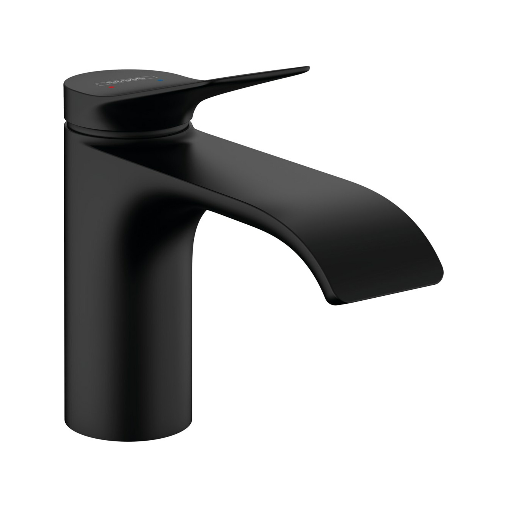 hansgrohe Waschtisch-Einhebelmischer 80 Vivenis o. Zugst.Abl.Gar., mattschwarz