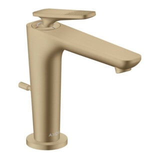 hansgrohe Waschtisch-Einhebelmischer Axor Citterio C CoolSt cubic cut, b b, A 135mm, Zugst. Abl.garn