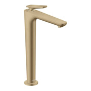 hansgrohe Waschtisch-Einhebelmischer Axor Citterio C CoolSt cubic cut, b b, A 158mm, Abl unverschl.