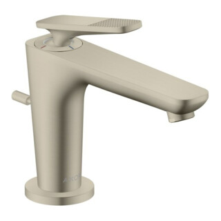 hansgrohe Waschtisch-Einhebelmischer Axor Citterio C CoolSt cubic cut, b ni, A 128mm, Zugst.Abl.Gar.