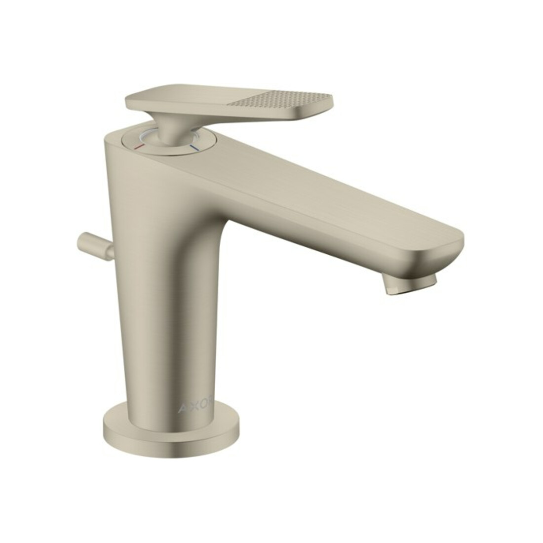 hansgrohe Waschtisch-Einhebelmischer Axor Citterio C CoolSt cubic cut, b ni, A 128mm, Zugst.Abl.Gar.