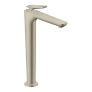 hansgrohe Waschtisch-Einhebelmischer Axor Citterio C CoolSt cubic cut, b ni, A 158mm, Abl unverschl.