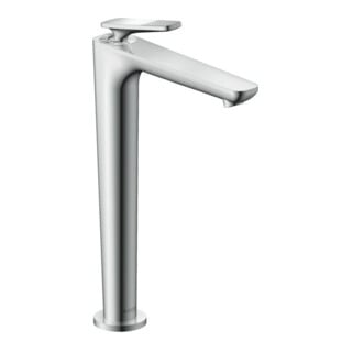 hansgrohe Waschtisch-Einhebelmischer Axor Citterio C CoolSt cubic cut, c, A 158mm, Abl unverschl.