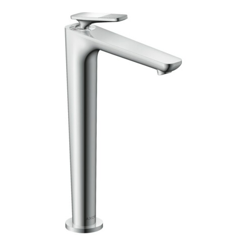 hansgrohe Waschtisch-Einhebelmischer Axor Citterio C CoolSt cubic cut, c, A 158mm, Abl unverschl.