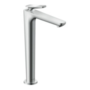 hansgrohe Waschtisch-Einhebelmischer Axor Citterio C CoolSt cubic cut, c, A 158mm, Abl unverschl.